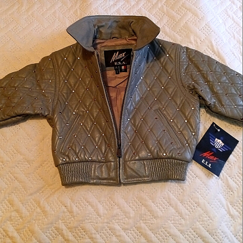 MAX U.S.A. LEATHERS INC Kids Leather Jacket